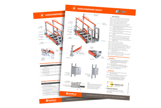 Combined GX-G4 SAS Gangway Maintenance Checklist Sheet